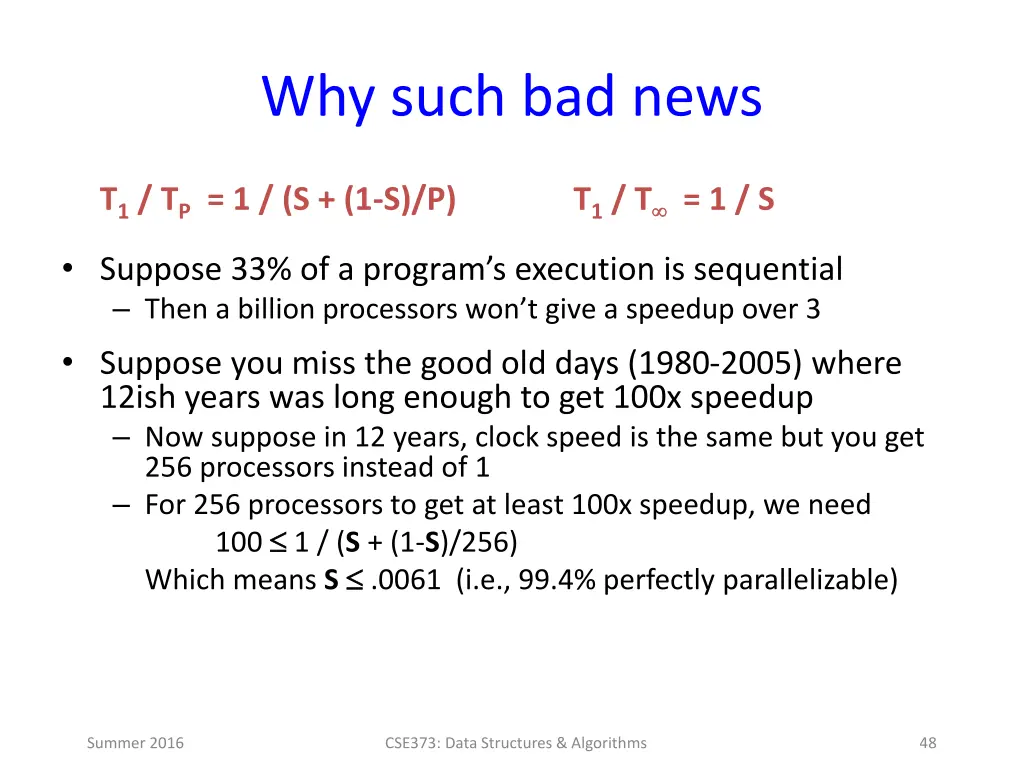 why such bad news
