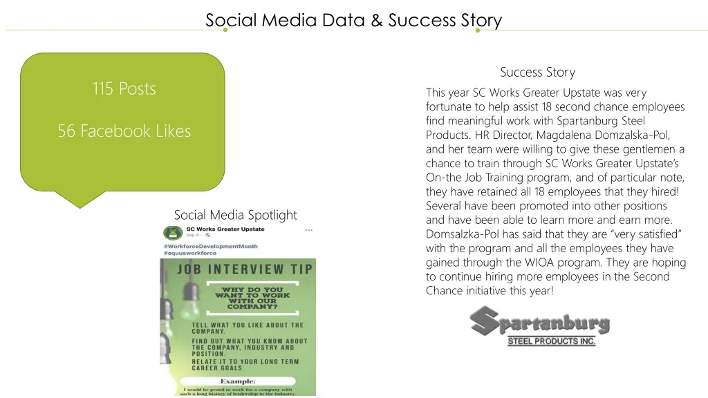 social media data success story