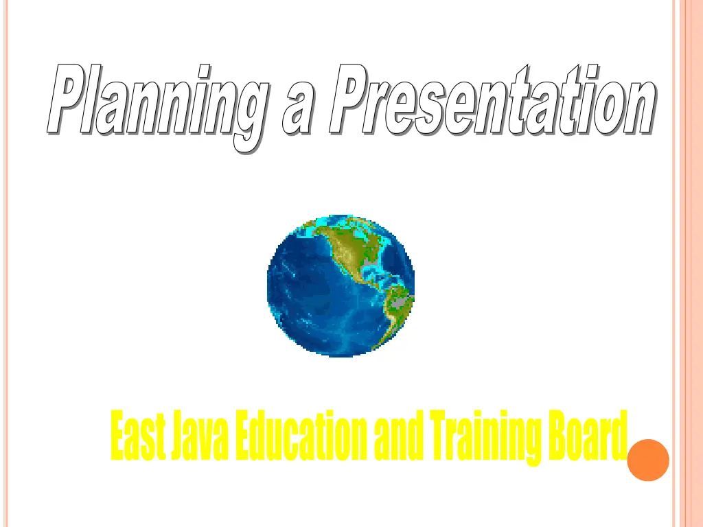 planning a presentation