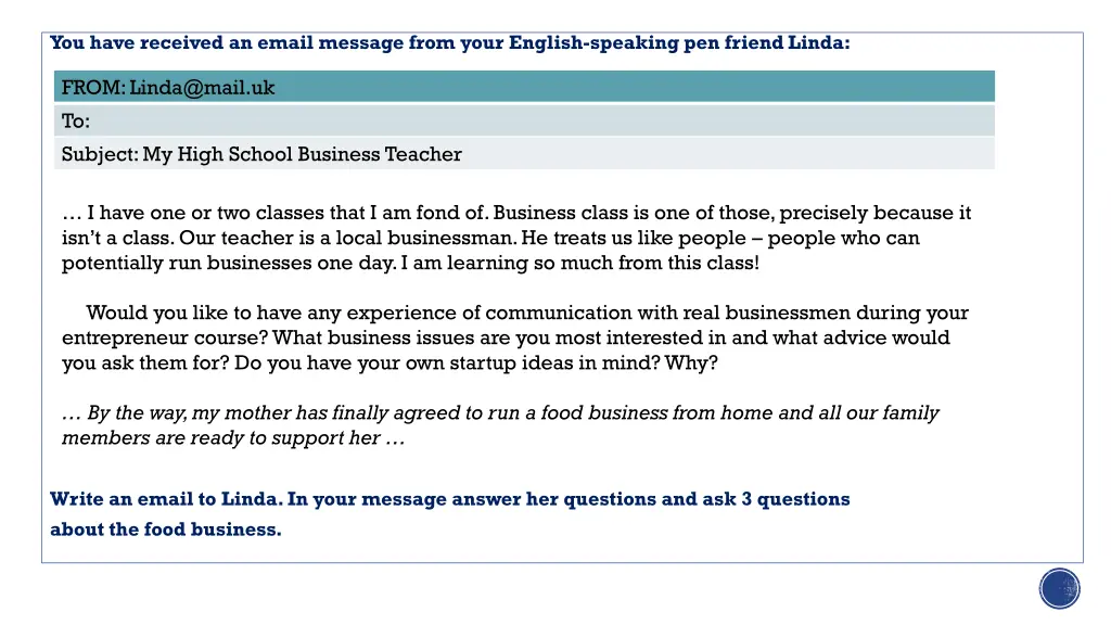 you have received an email message from your