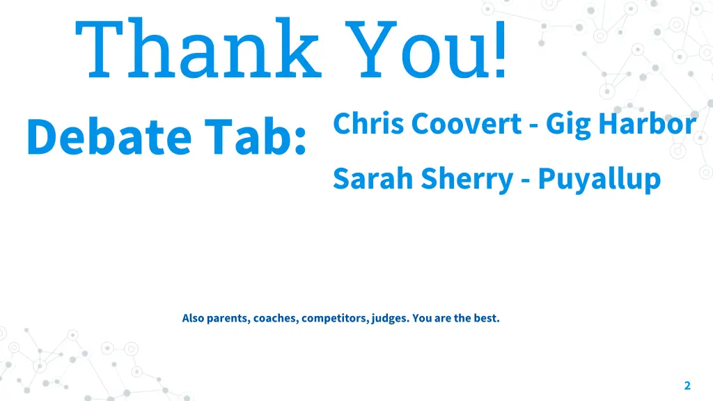 thank you debate tab