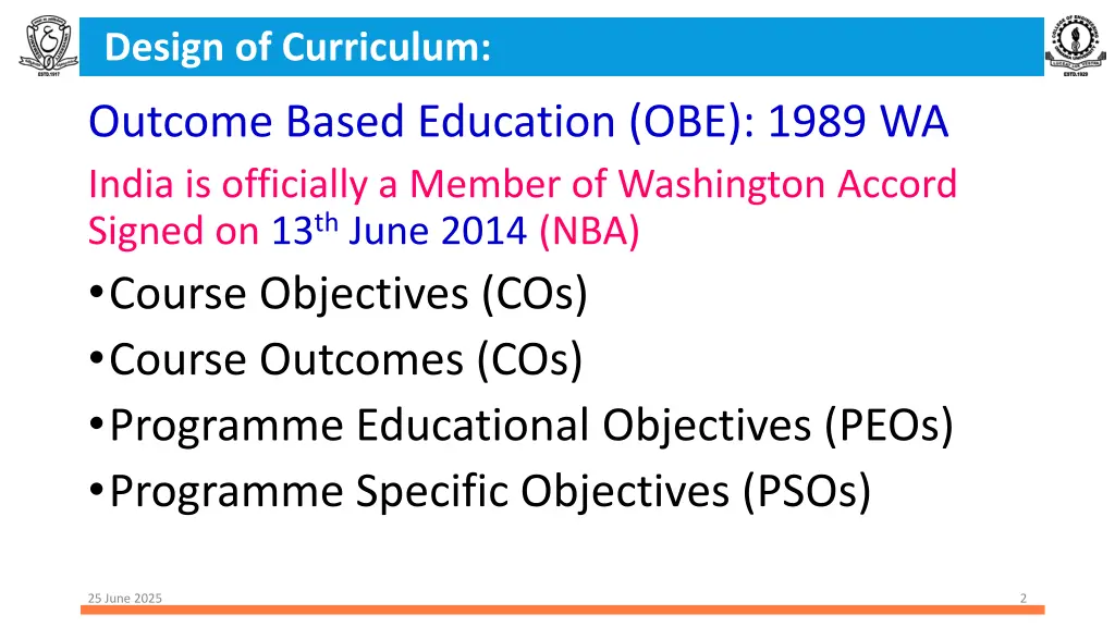 design of curriculum