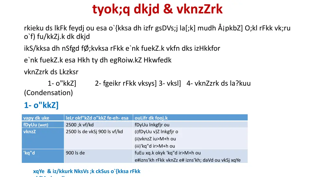tyok q dkjd vknzzrk