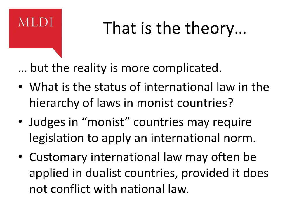 that is the theory