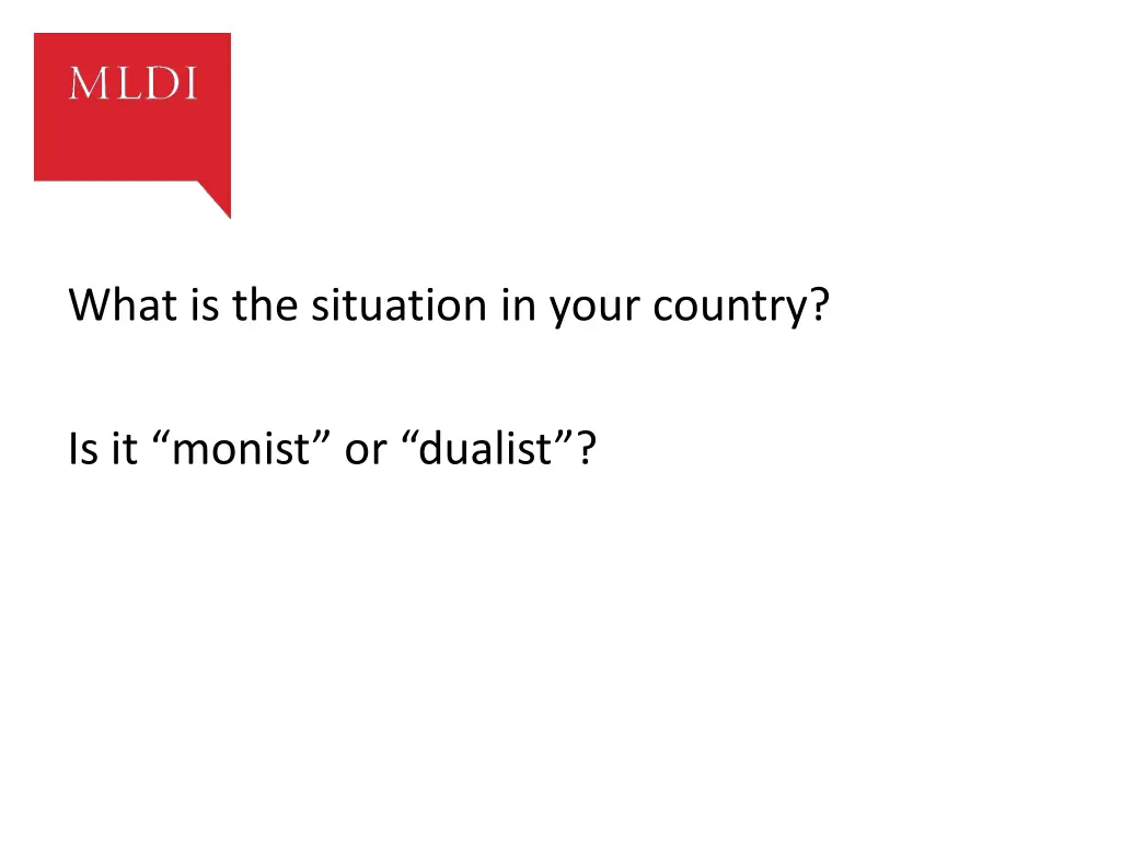 what is the situation in your country