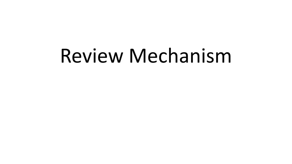 review mechanism