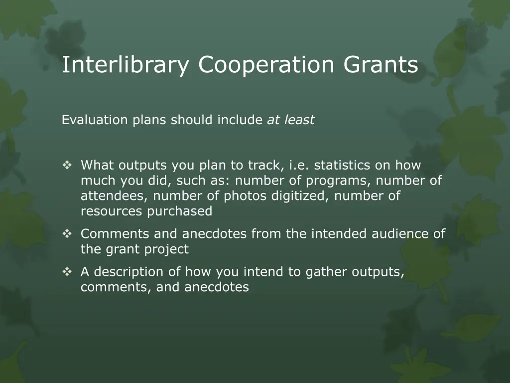 interlibrary cooperation grants 6