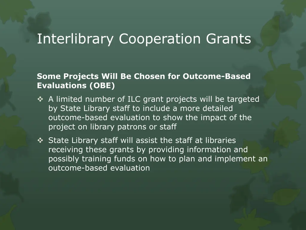 interlibrary cooperation grants 7