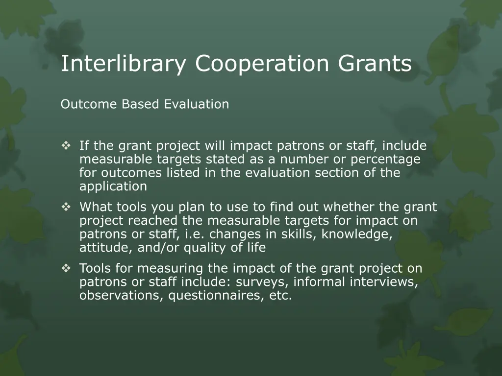 interlibrary cooperation grants 8