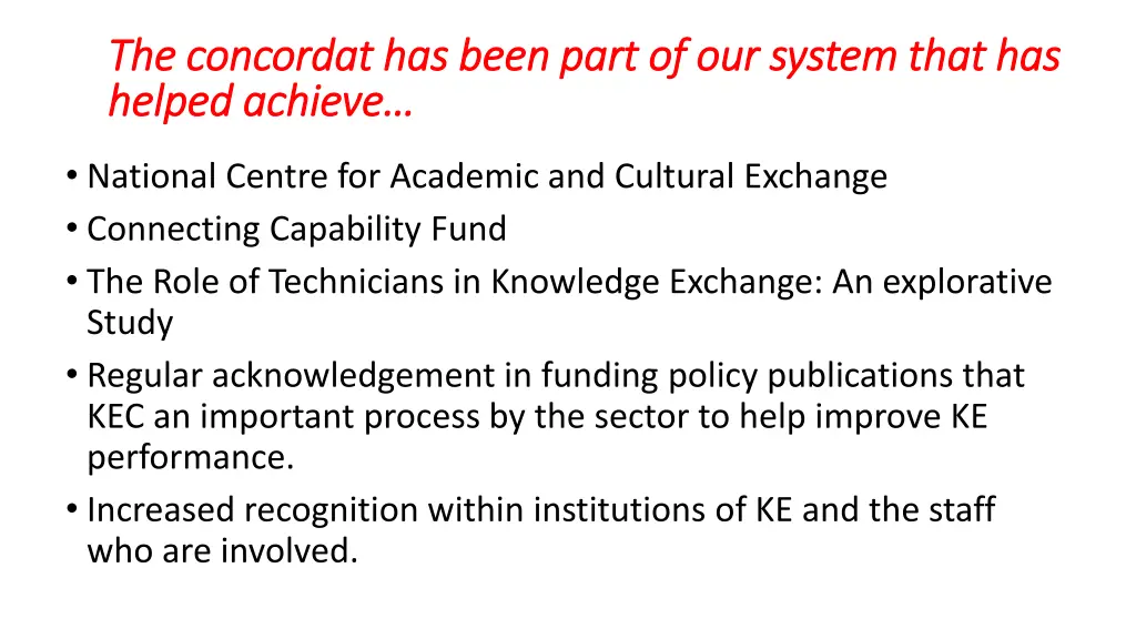 the concordat has been part of our system that