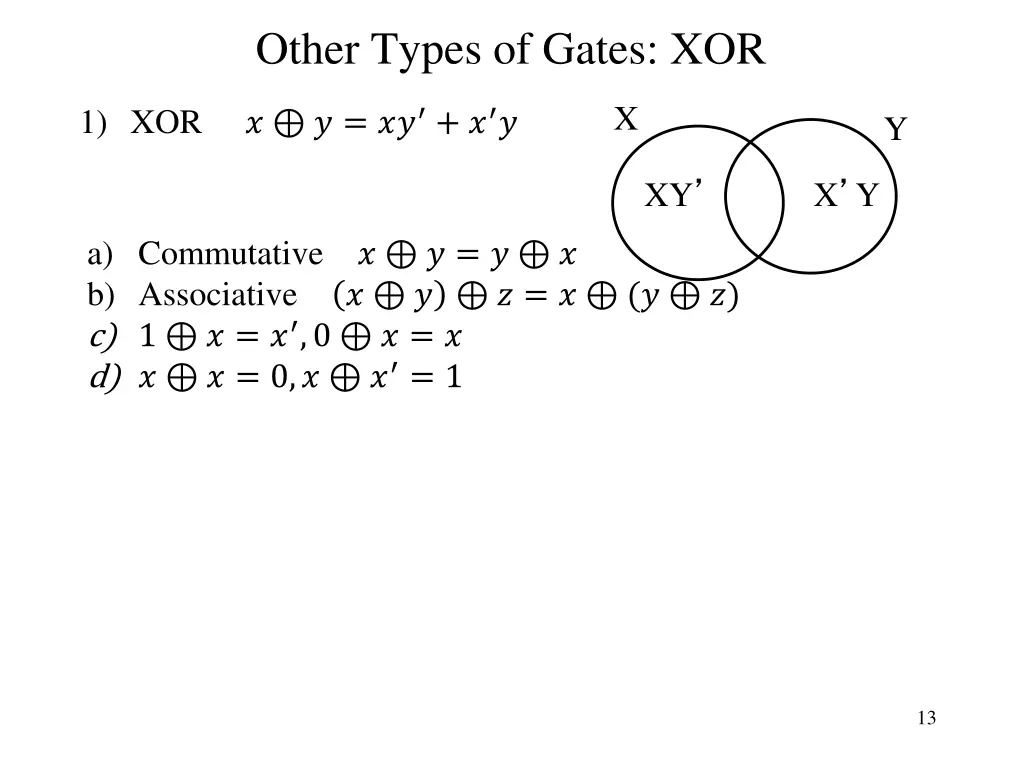 other types of gates xor 1