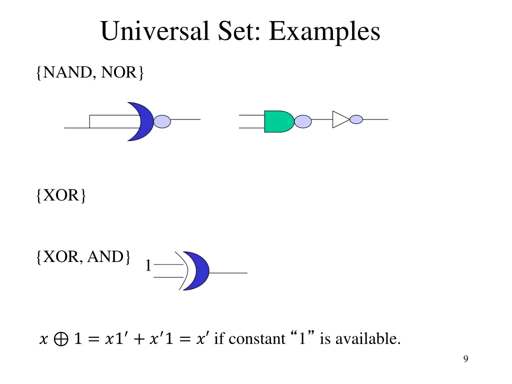 universal set examples 1