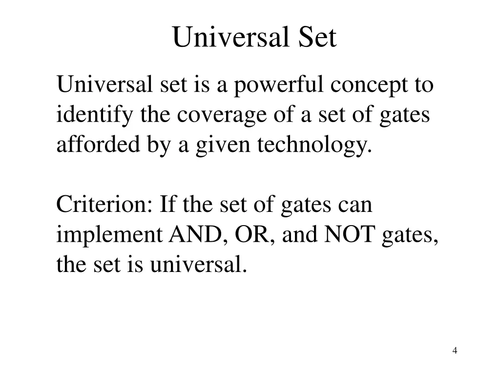 universal set