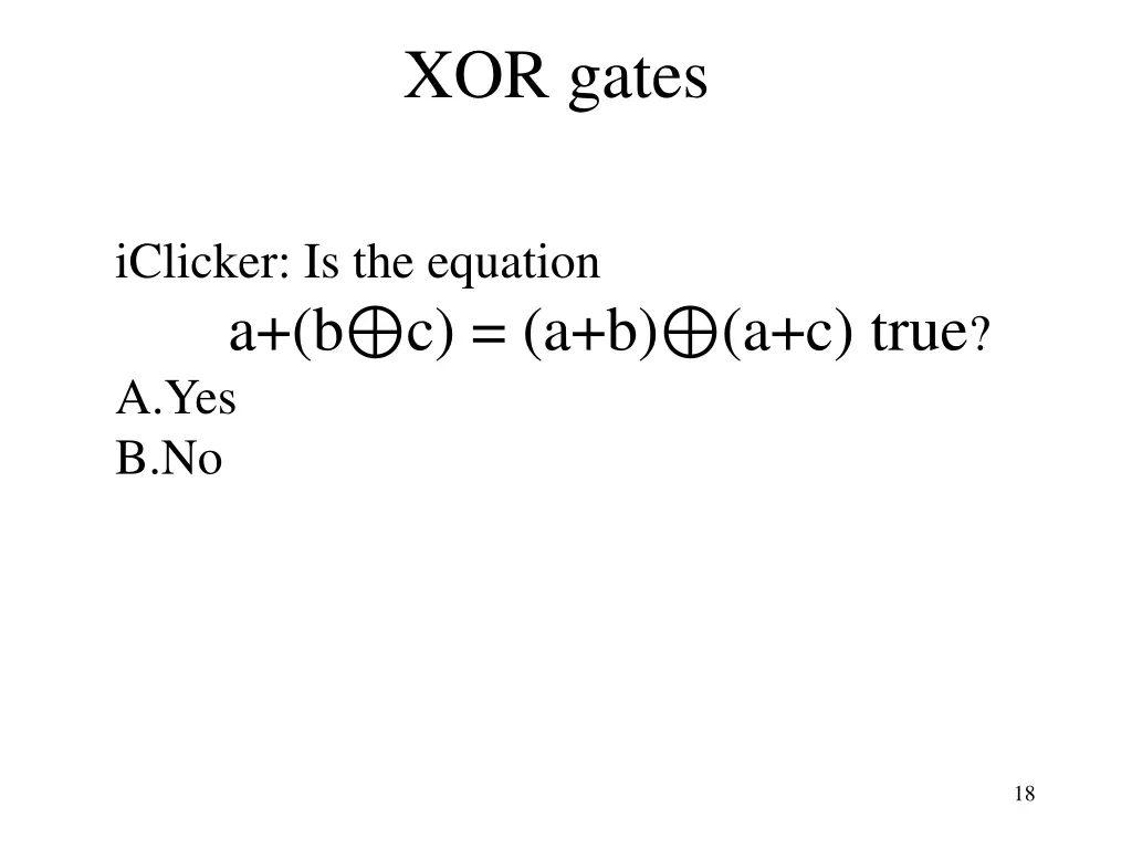 xor gates