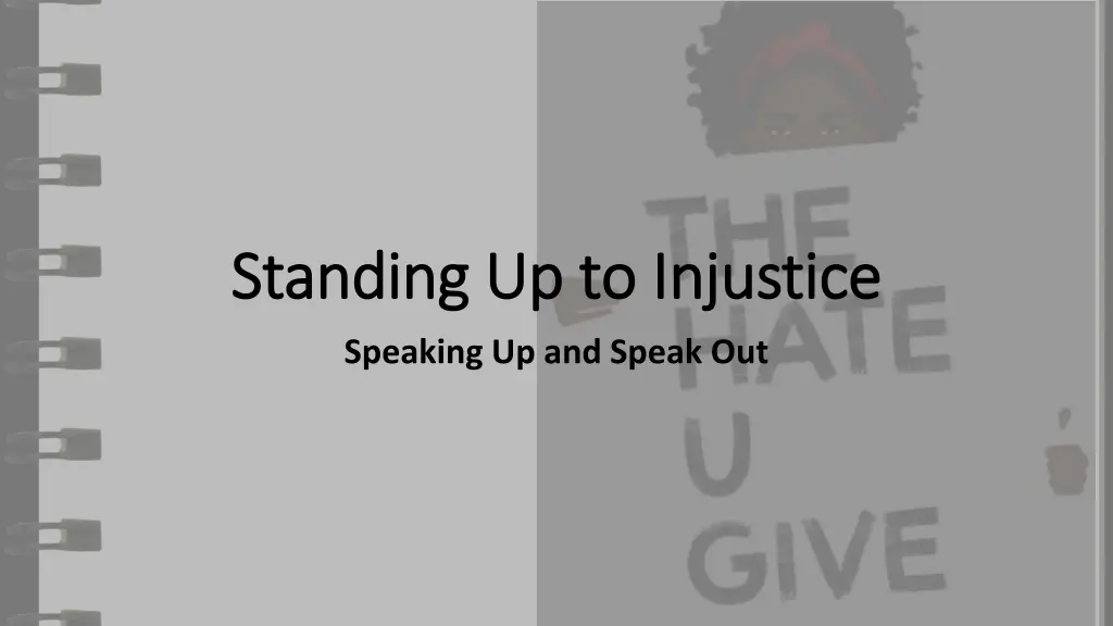 standing up to injustice standing up to injustice