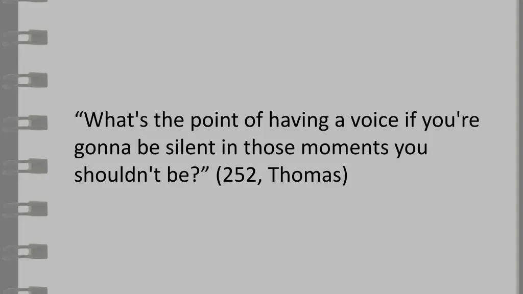 what s the point of having a voice