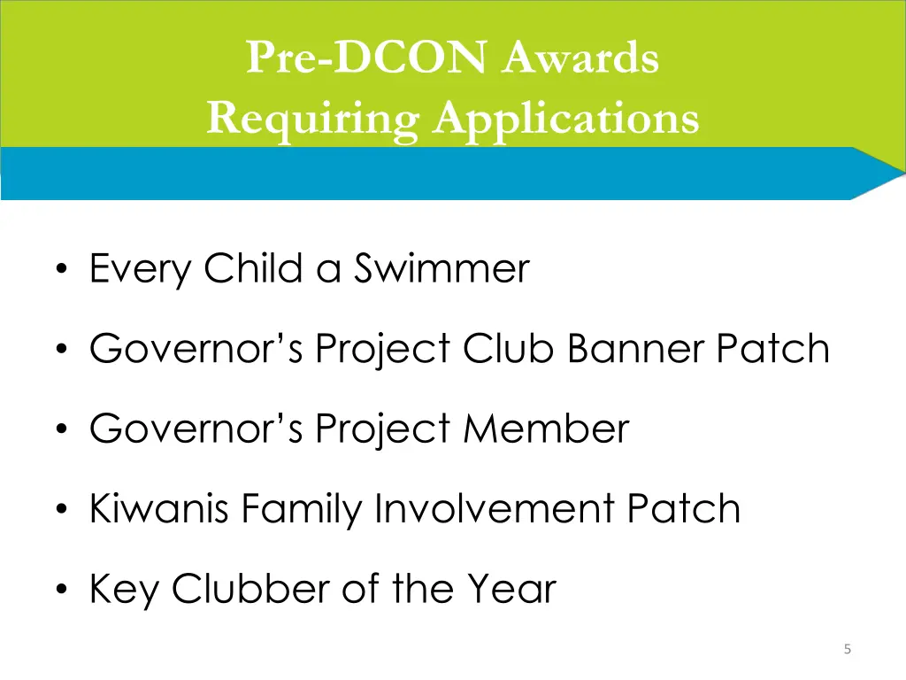 pre dcon awards requiring applications 1