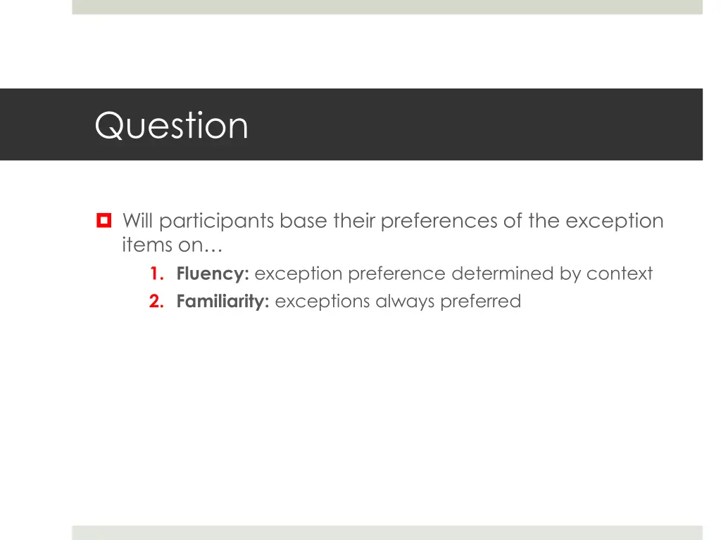 question