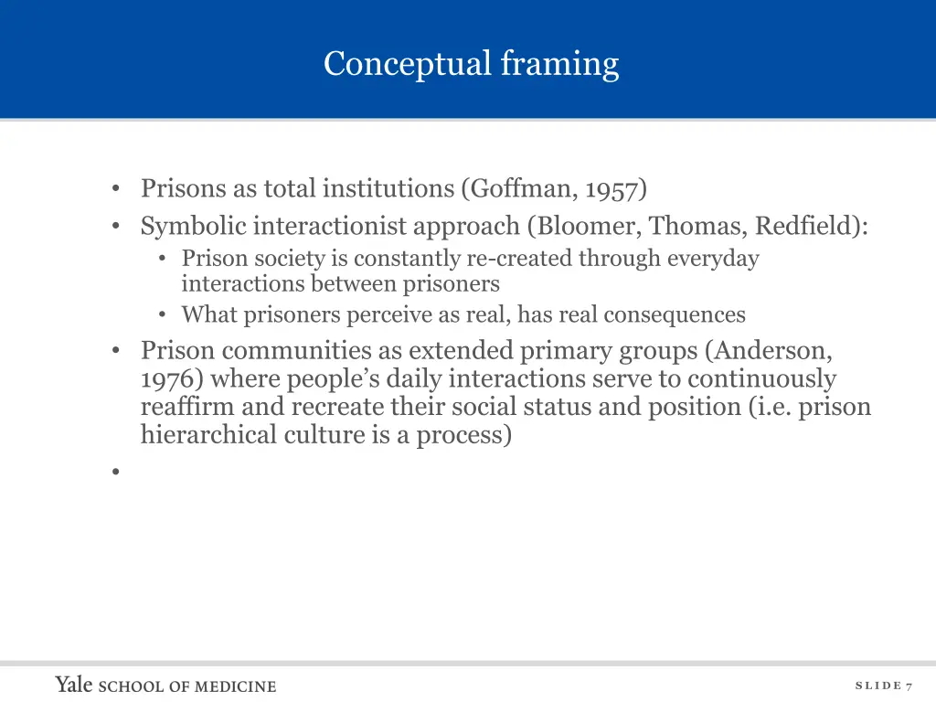 conceptual framing