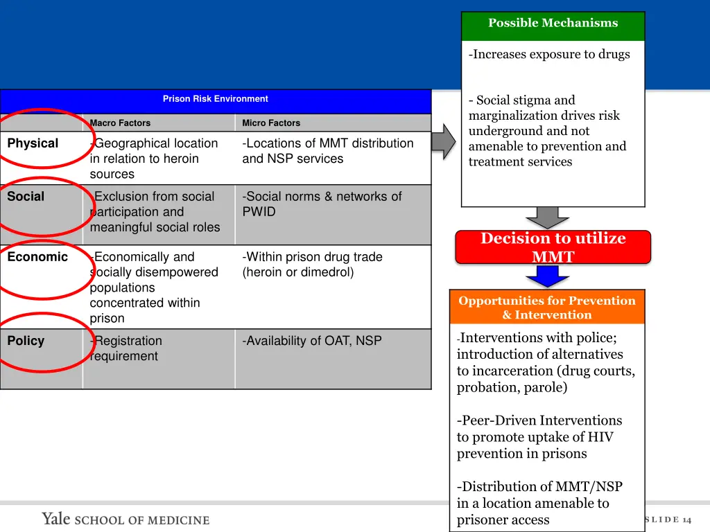 possible mechanisms