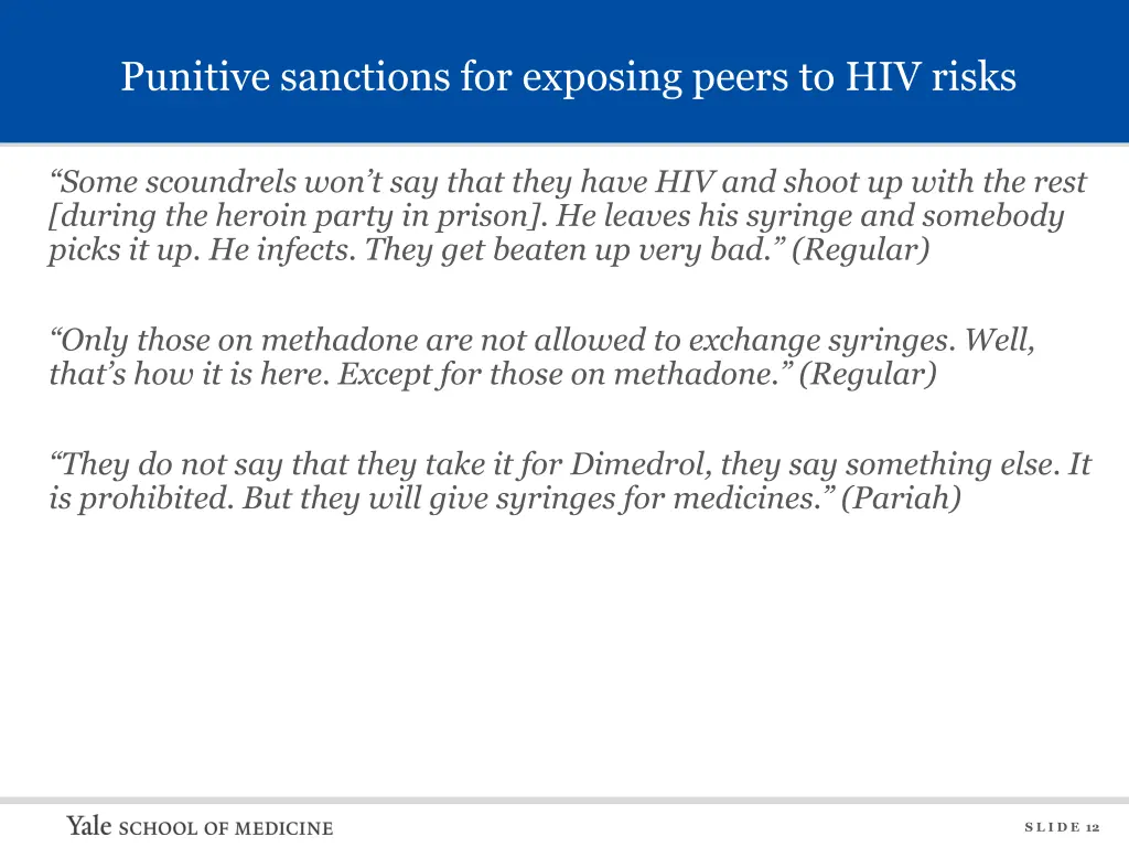 punitive sanctions for exposing peers to hiv risks
