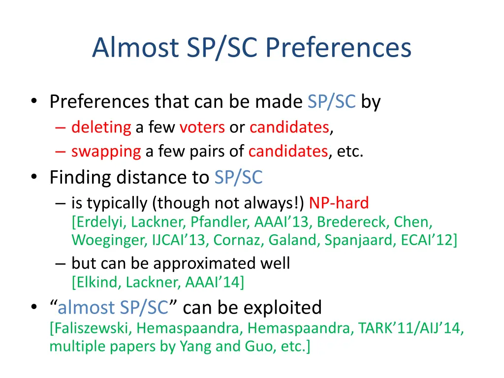 almost sp sc preferences