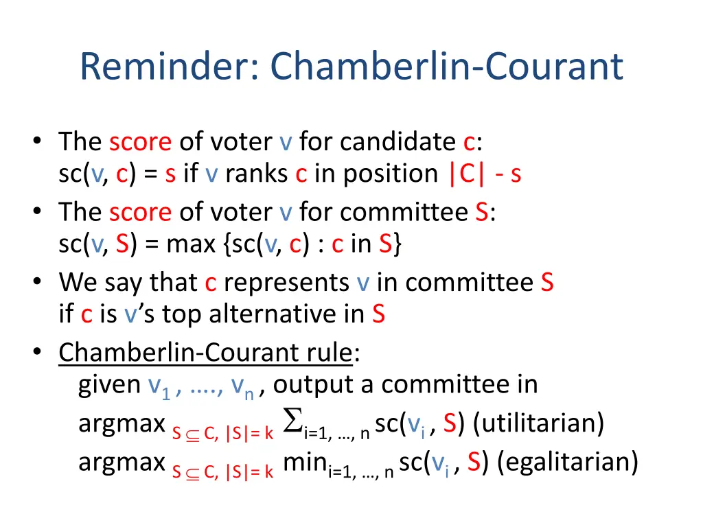 reminder chamberlin courant