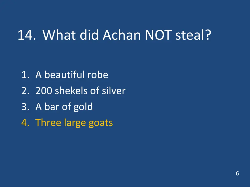 14 what did achan not steal 1