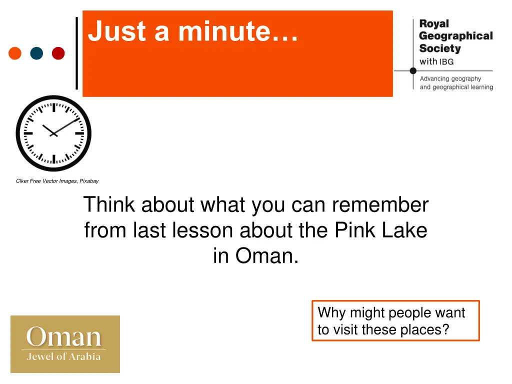 just a minute