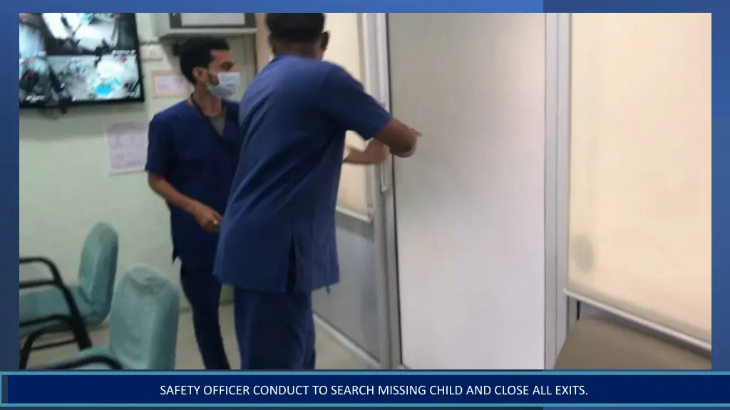 safety officer conduct to search missing child