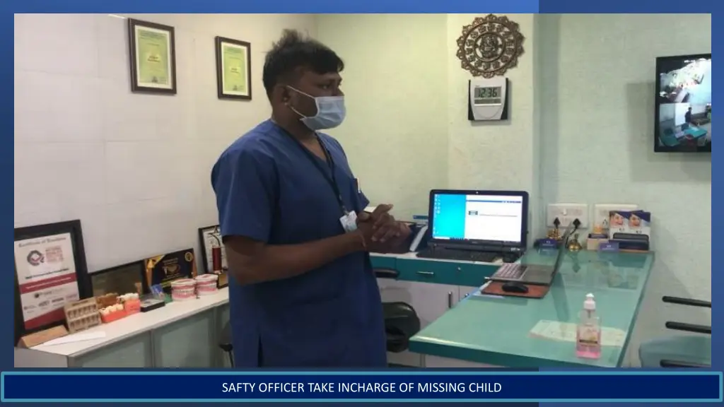 safty officer take incharge of missing child