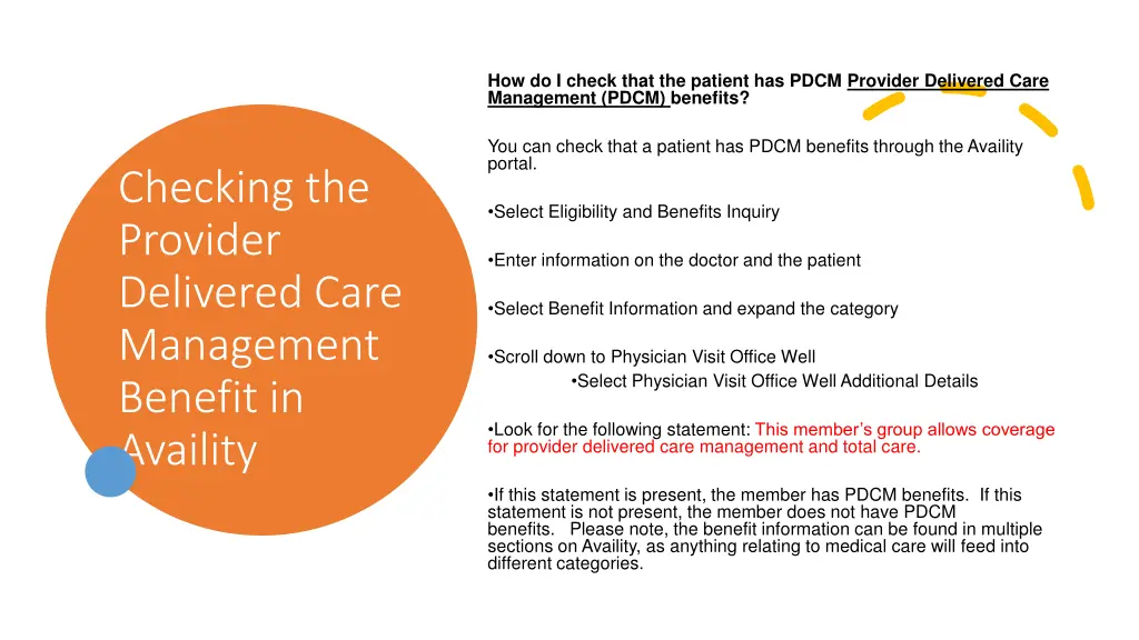 how do i check that the patient has pdcm provider