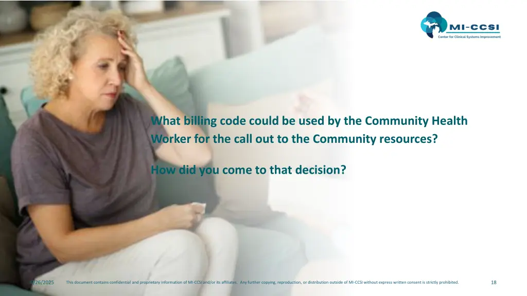 what billing code could be used by the community