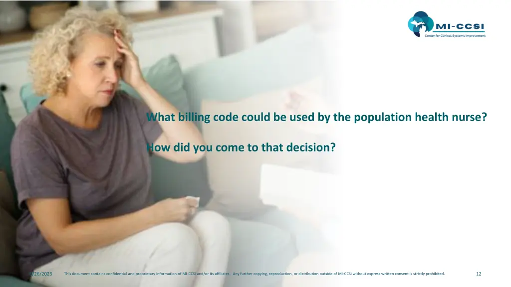 what billing code could be used by the population 1