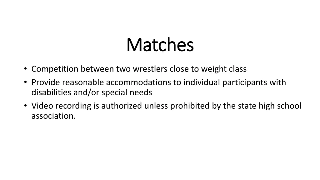 matches matches