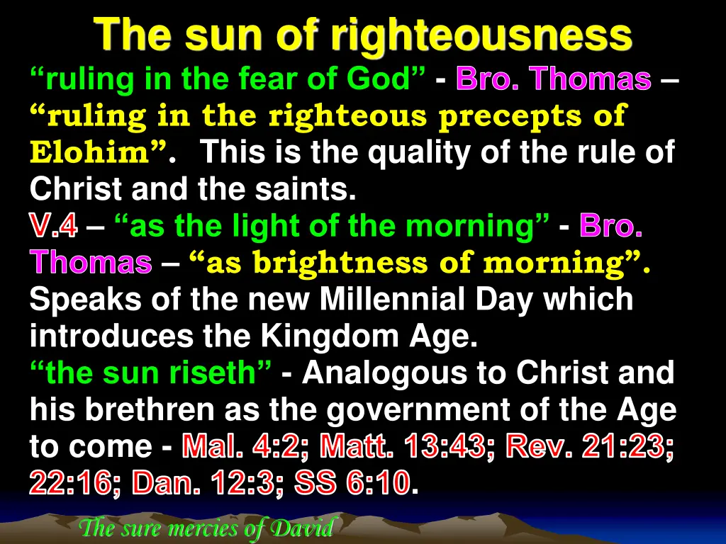 the sun of righteousness ruling in the fear
