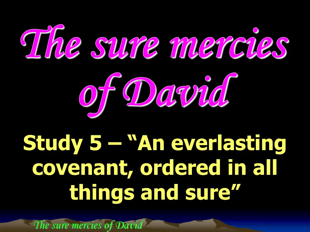 the sure mercies the sure mercies of david