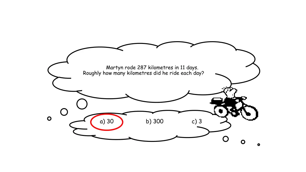 martyn rode 287 kilometres in 11 days roughly