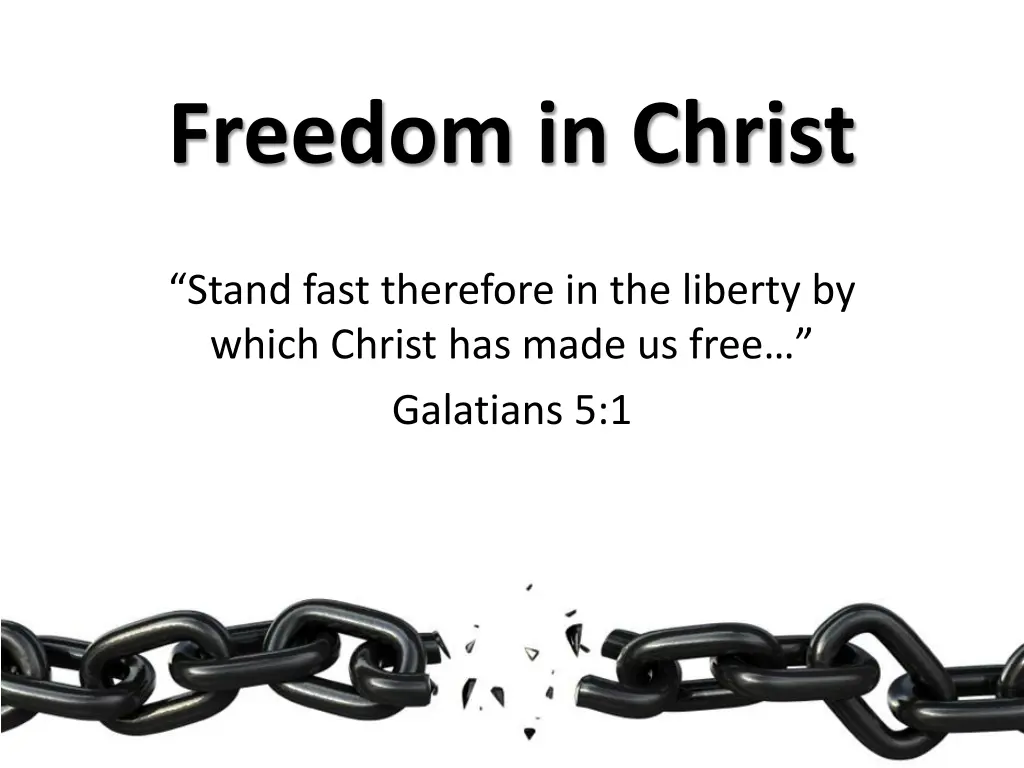 freedom in christ