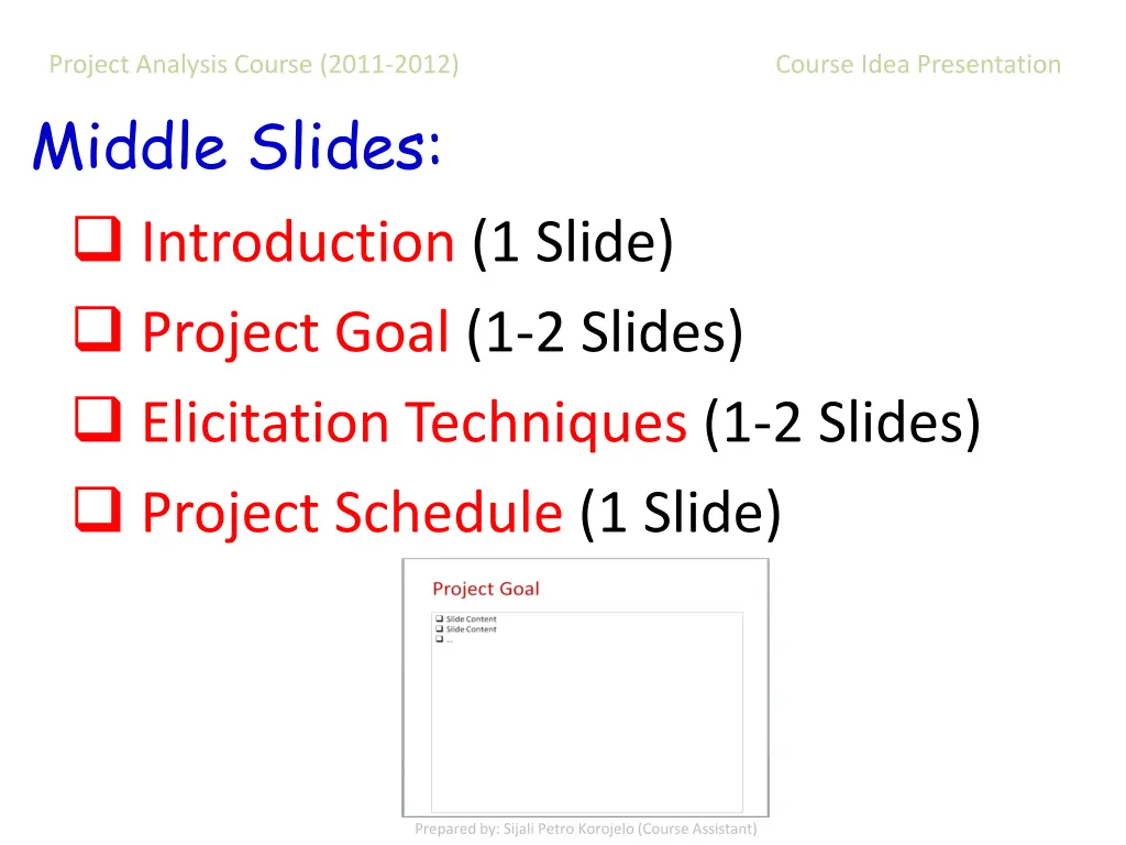 project analysis course 2011 2012 course idea 7