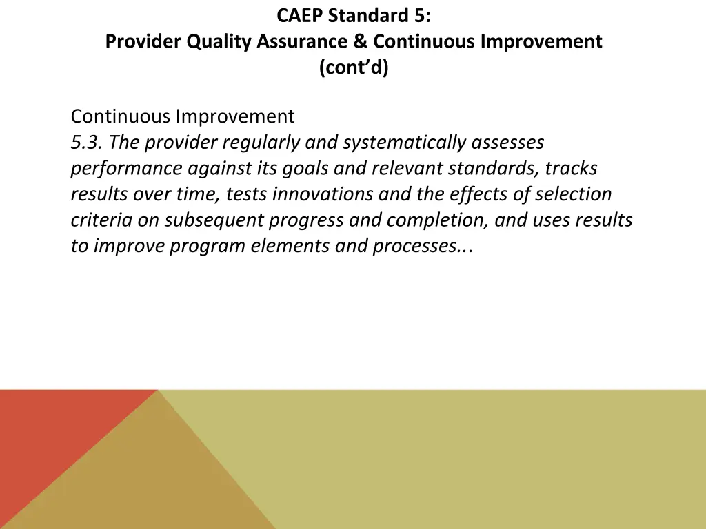 caep standard 5 2