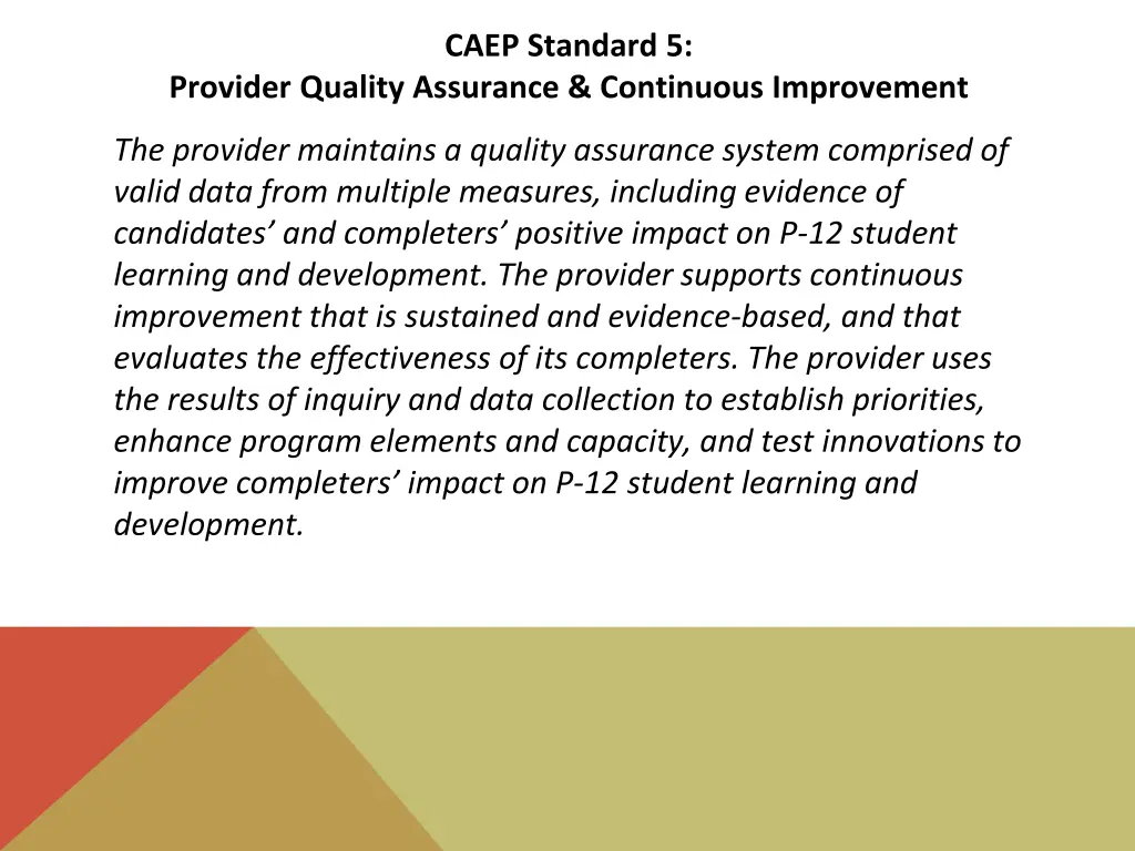 caep standard 5