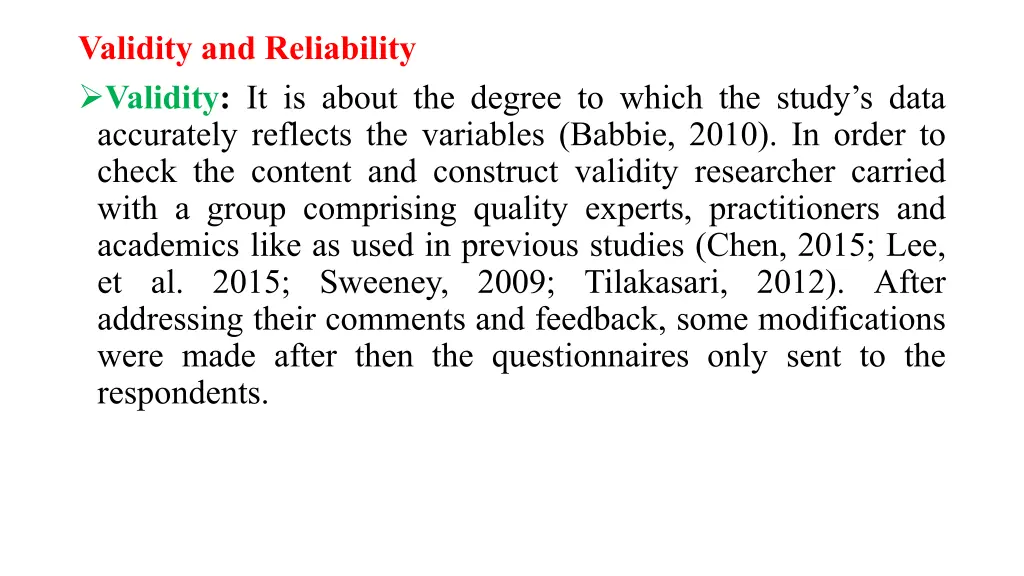 validity and reliability validity it is about