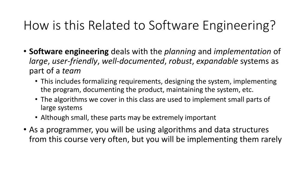 how is this related to software engineering