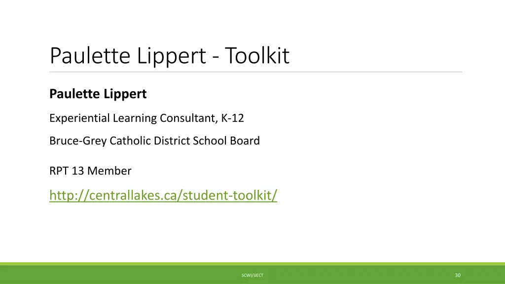 paulette lippert toolkit