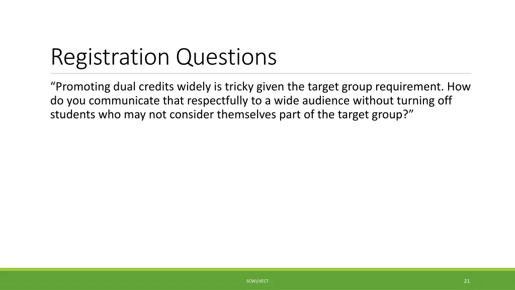 registration questions