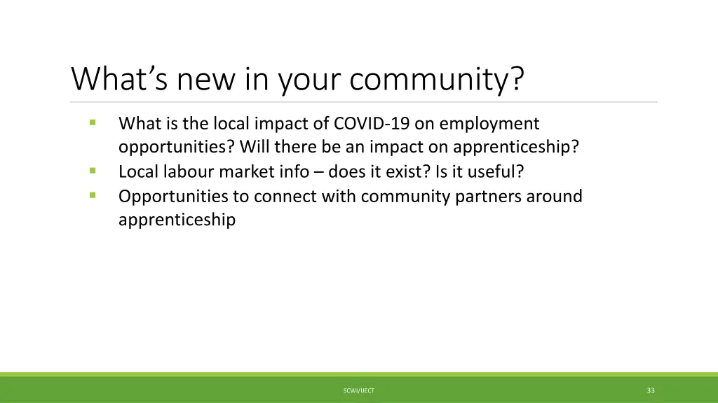 what s new in your community