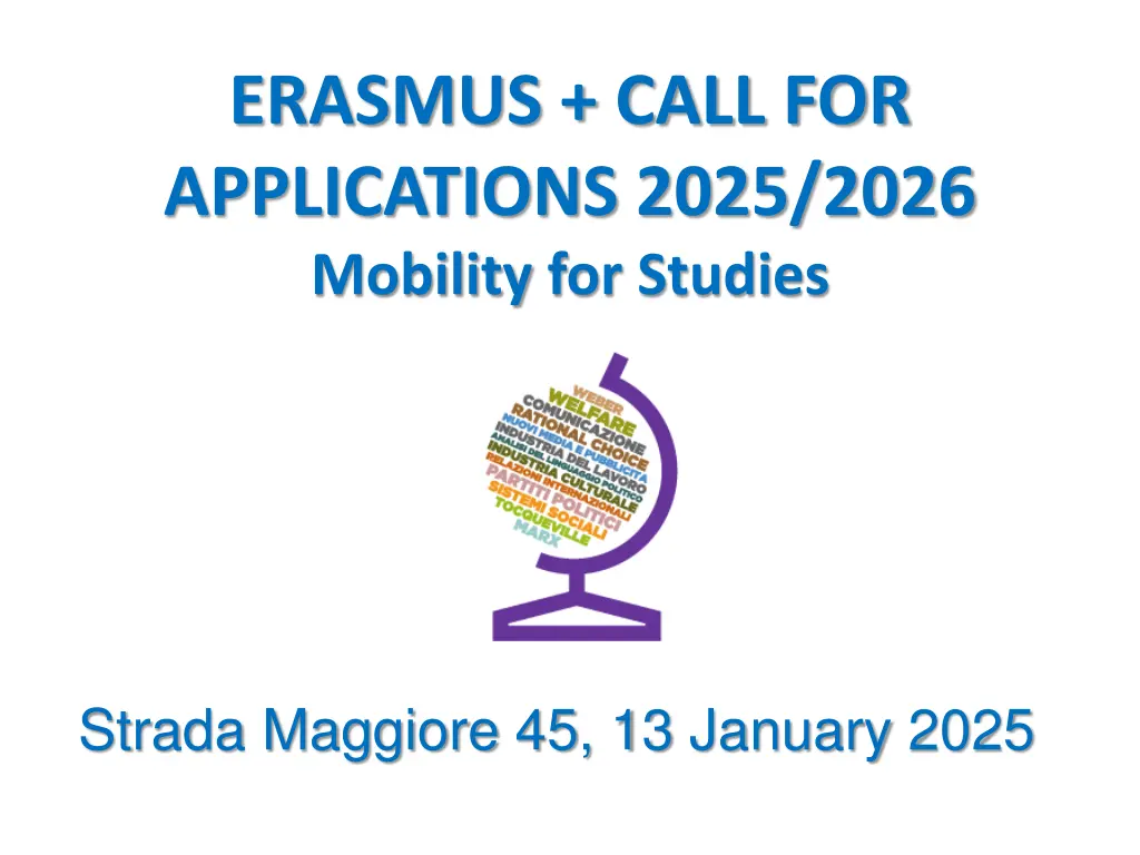 erasmus call for applications 2025 2026 mobility