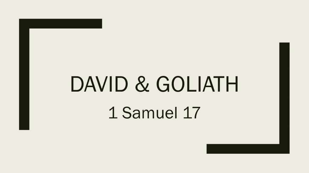 david goliath 1 samuel 17
