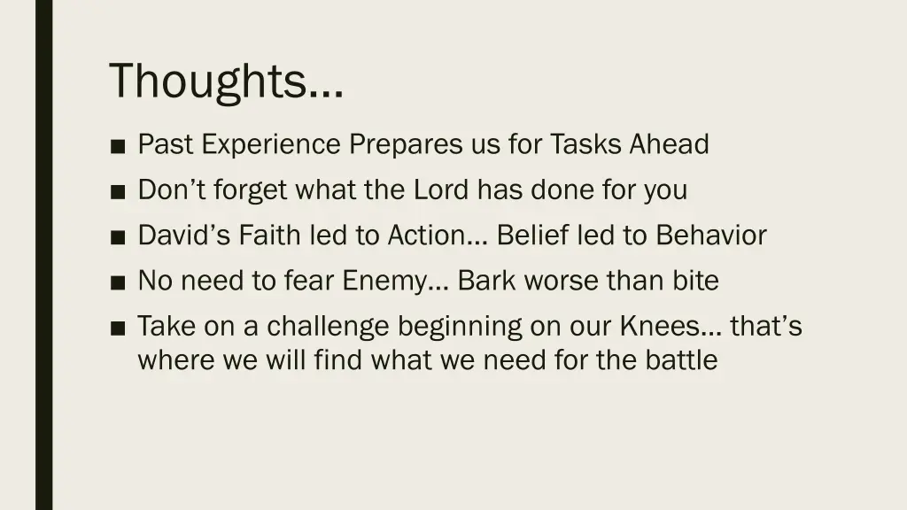 thoughts